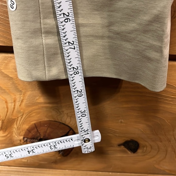THEORY Womens khaki chino trouser crop career Pants 2 business casual office Y2K - Picture 3 of 10